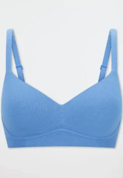 Soft BH mit Schale aqua - Unique Cotton