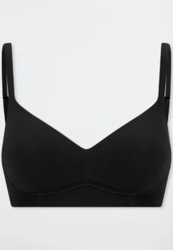 Soft BH mit Schale schwarz - Unique Cotton
