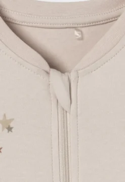 Strampler lang Teddybär beige-meliert - Baby