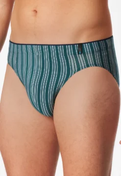 Supermini Slip grün gestreift - Long Life Soft