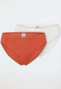Tai Slips 2er-Pack terracotta/creme - Modal Essentials