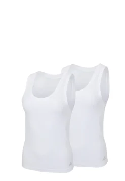Tank Top 2er-Pack Weiss - ADIDAS