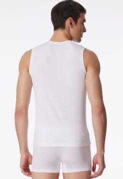 Tank Top modische Schnittform weiß - Long Life Soft