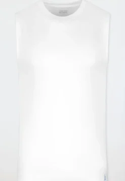 Tank Top modische Schnittform weiß - Long Life Soft