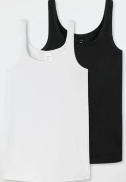 Tops 2er-Pack weiß/ schwarz - 95/5 Multipacks