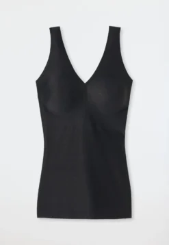 Trägertop Microfaser herausnehmbare Pads schwarz - Invisible Soft
