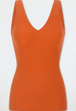 Trägertop Mikrofaser herausnehmbare Pads terracotta - Invisible Soft