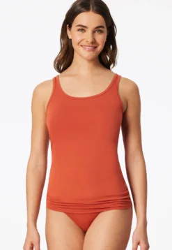 Trägertops 2er-Pack terracotta/creme - Modal Essentials