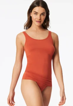 Trägertops 2er-Pack terracotta/creme - Modal Essentials