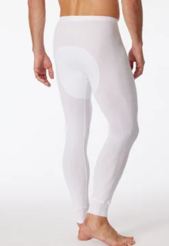 Unterhose lang mit Eingriff weiß - Original Feinripp